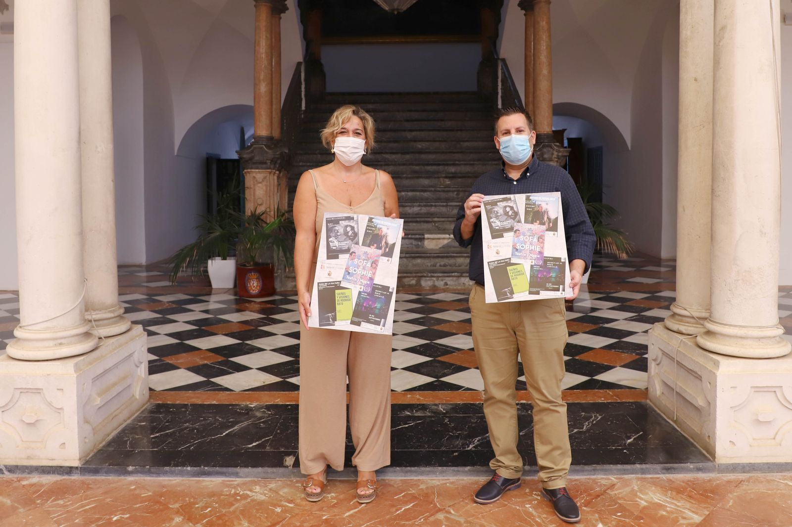 Salud Navajas e Ignacio Expósito, en la Diputación de Córdoba.