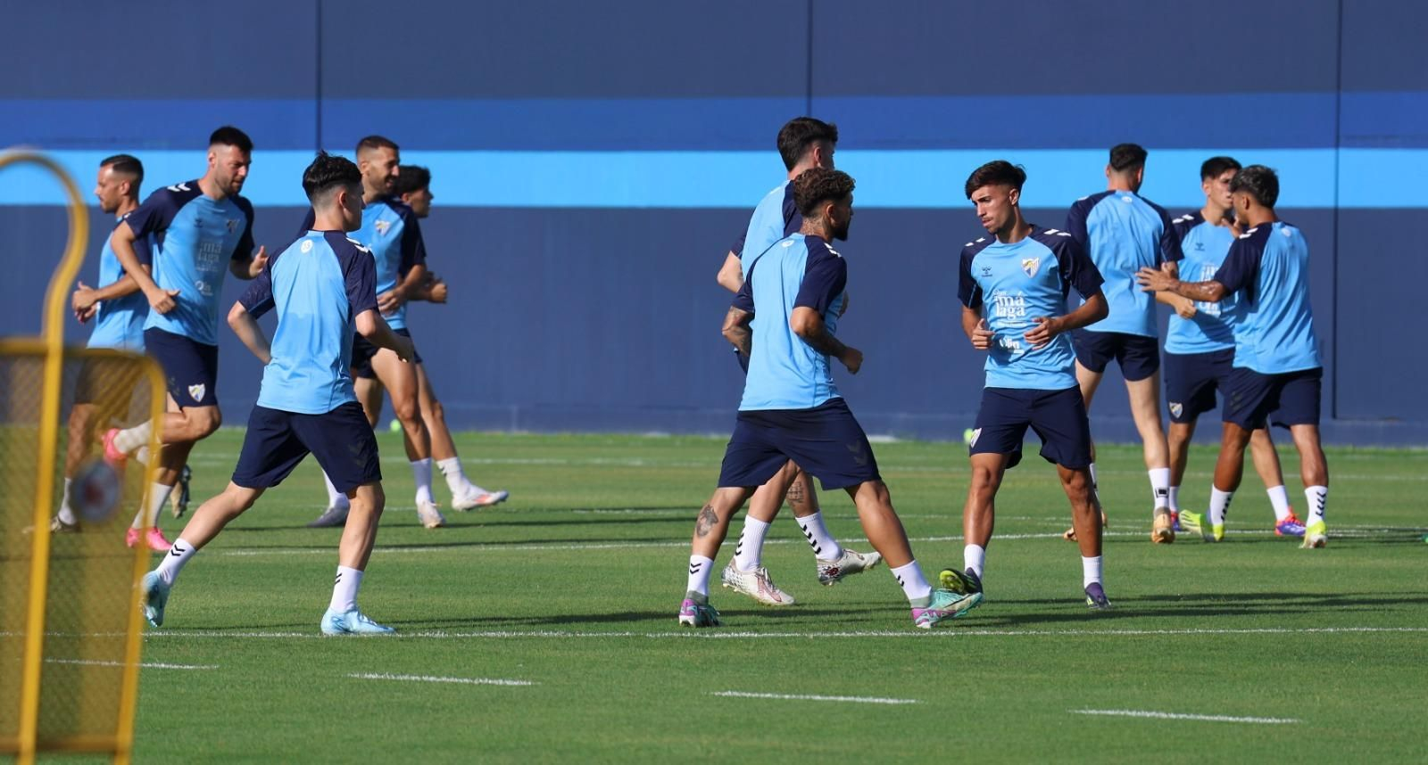 Haitam, como una moto en la última sesión del Málaga CF