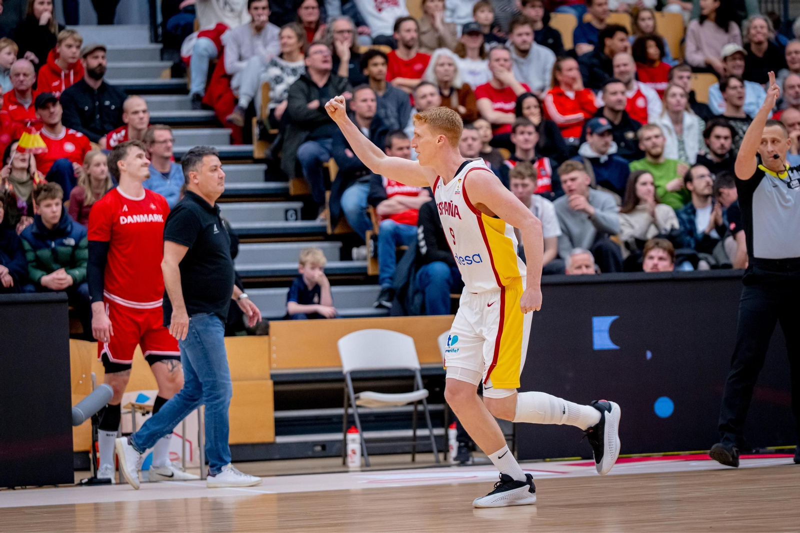 Las mejores fotos del Dinamarca-España de baloncesto