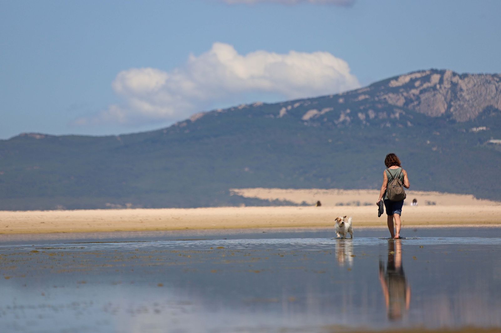 La playa de Tarifa en los primeros días de otoño.