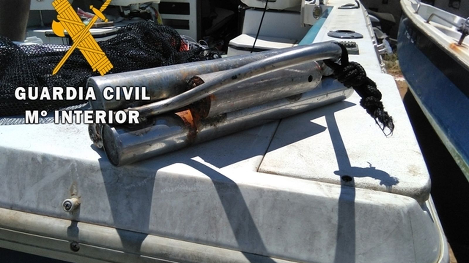 Parte del material incautado.