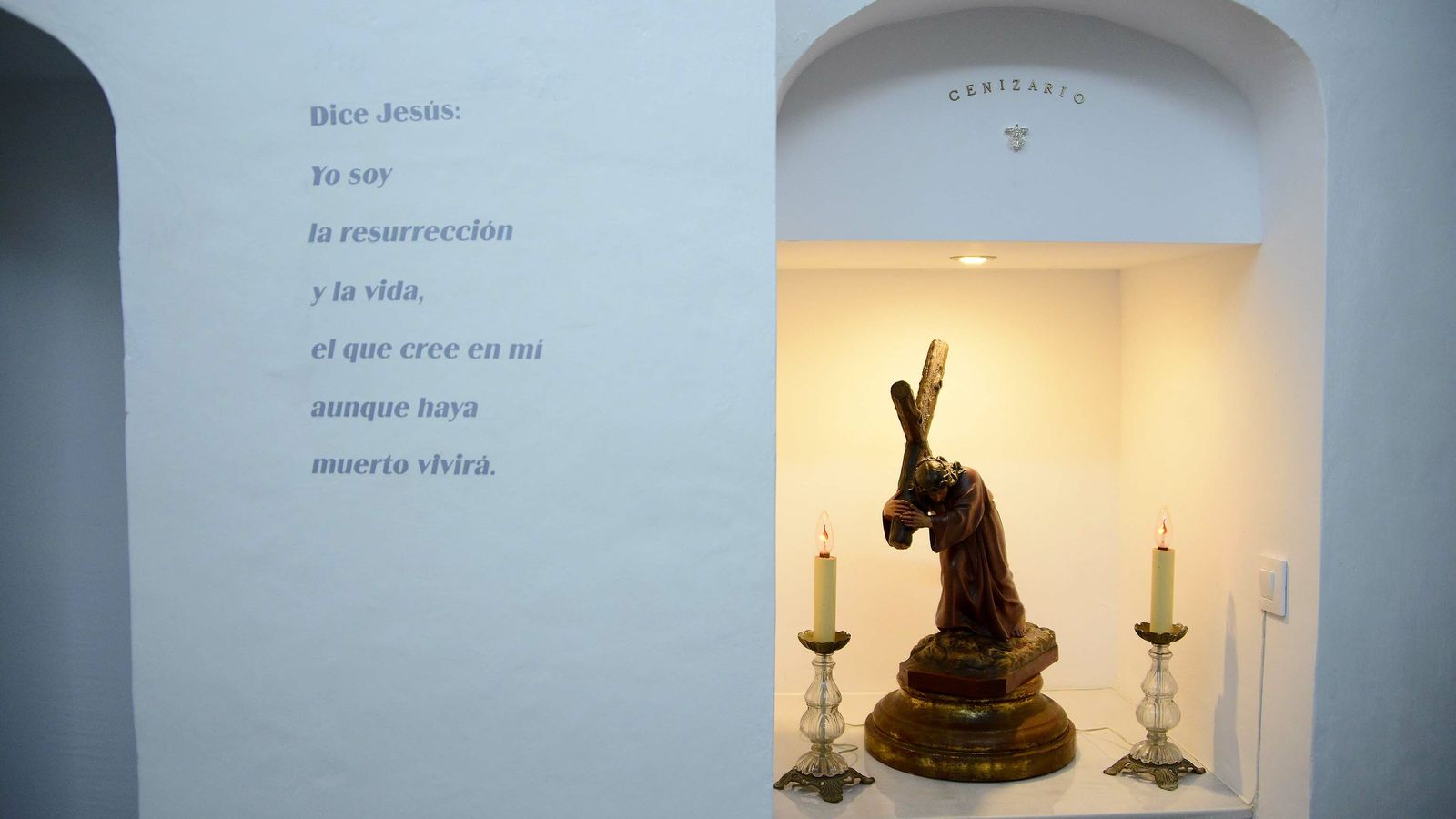 Cenizario común habilitado en el nuevo columbario de Santa Maria