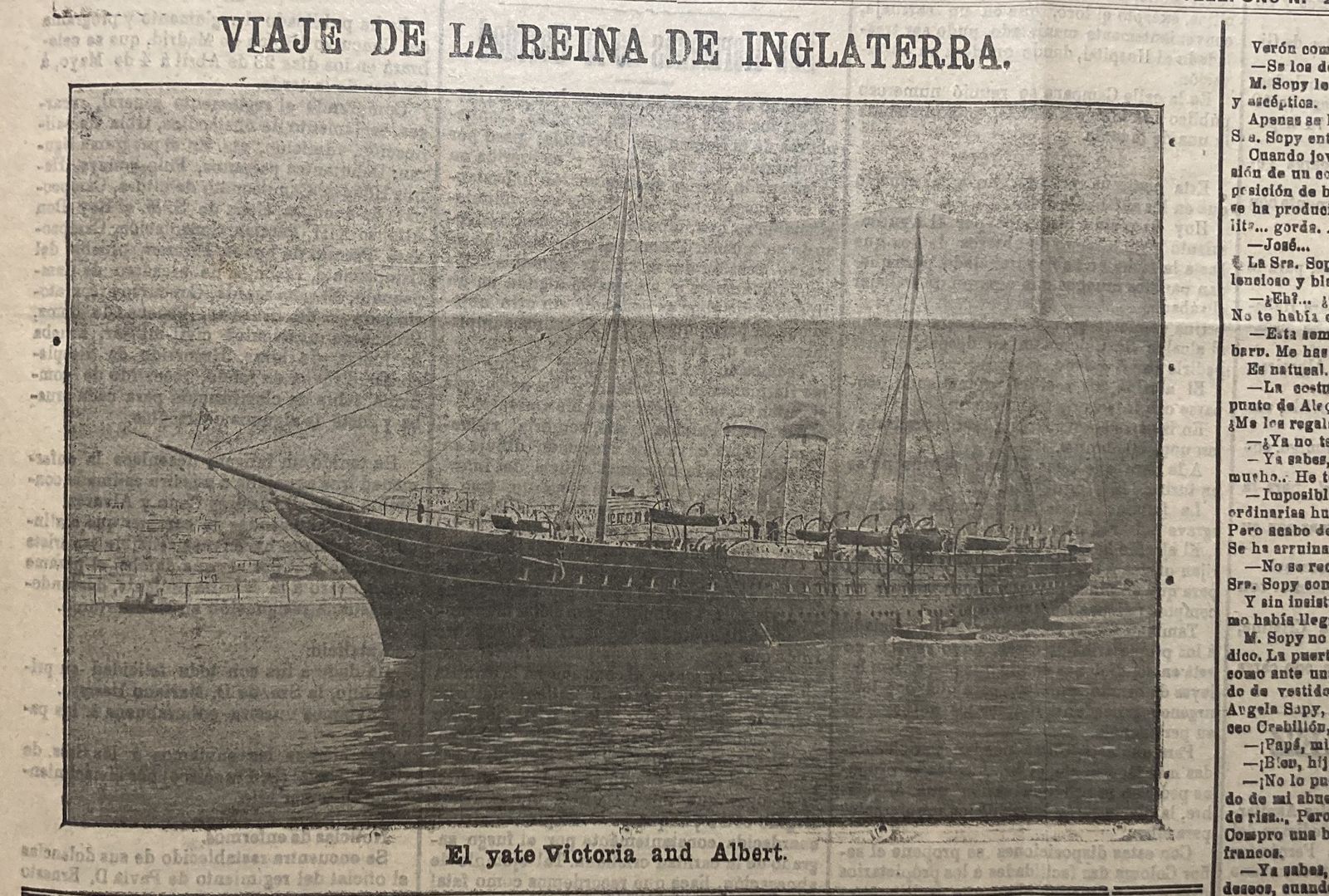 Portada de Diario de Cádiz anunciando la visita de la reina de Inglaterra