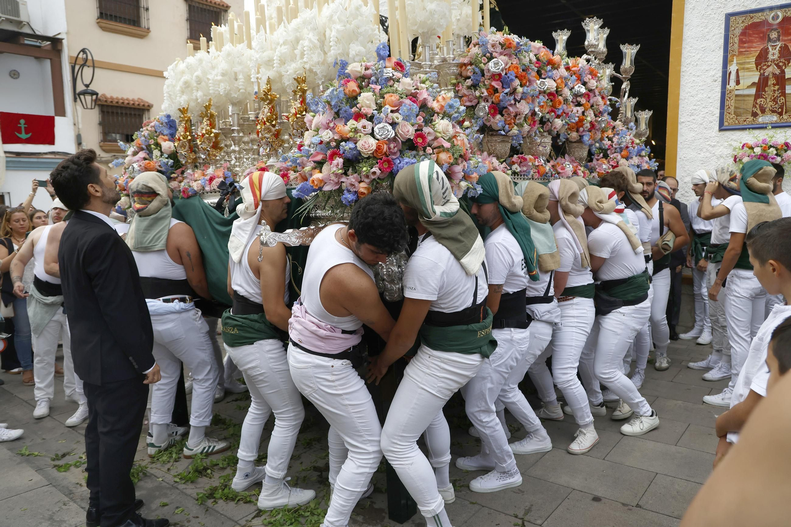 Las fotos de la peregrinación extraordinaria de la Esperanza de Algeciras a la iglesia de la Palma