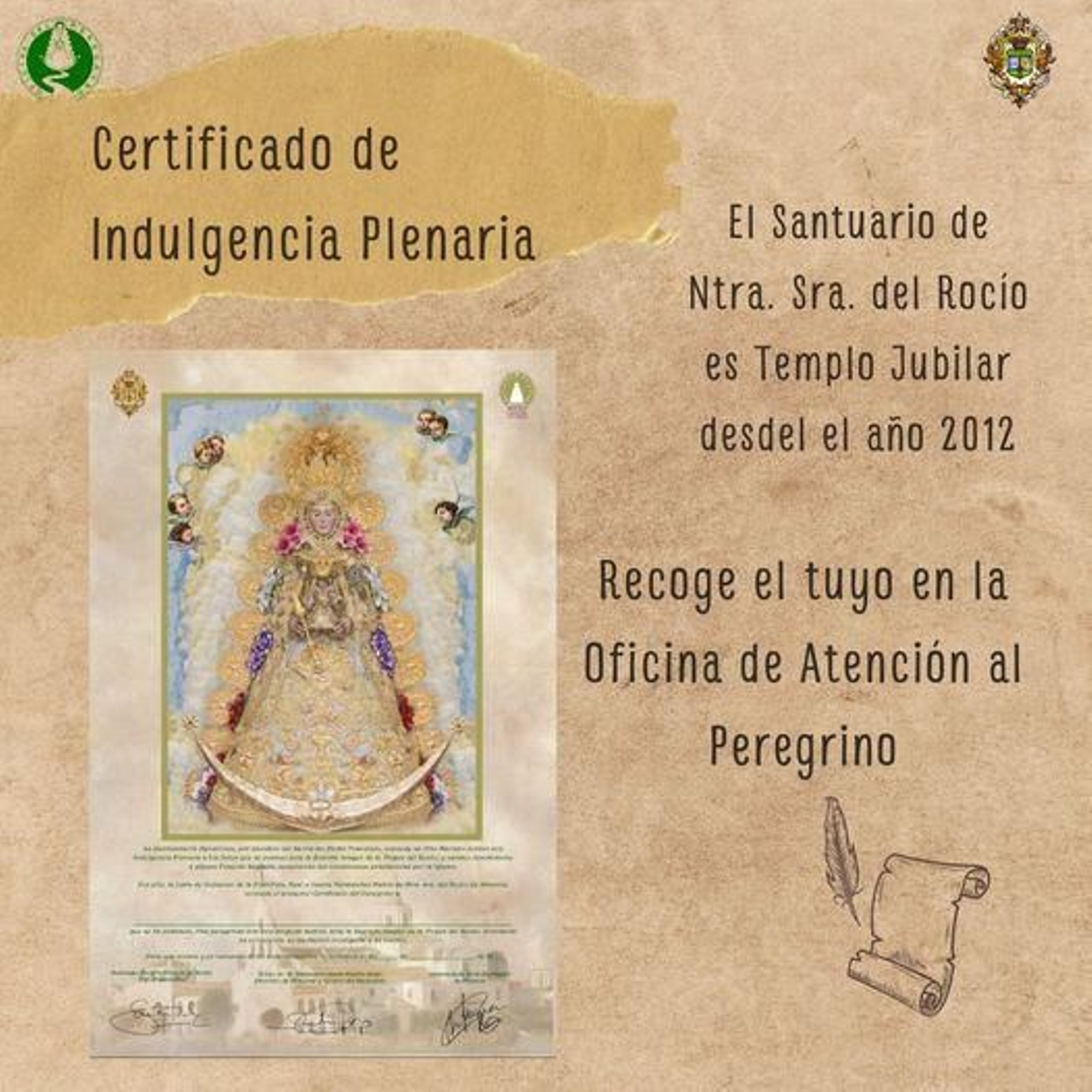 Horarios para obtener certificado de indulgencia plenaria en El Rocío.