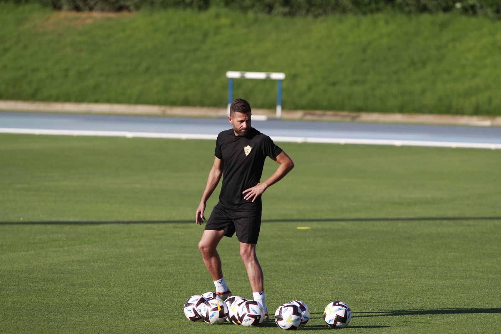 Imágenes del primer entramiento de la U.D. Almería en la Liga Santander, temporada 2022-2023