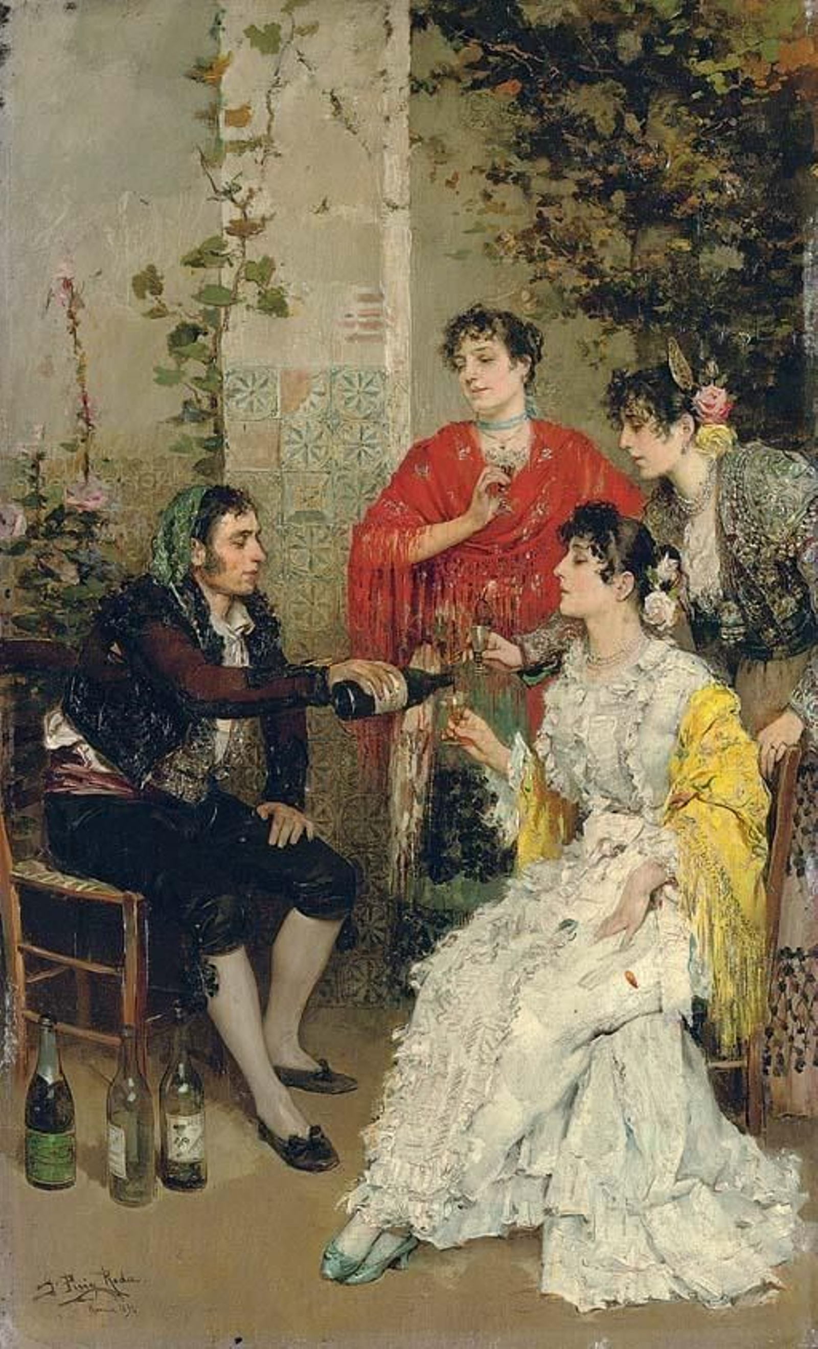 La fiesta, de Gabriel Puig Rueda, 1894. La fiesta, de Gabriel Puig Rueda, 1894.