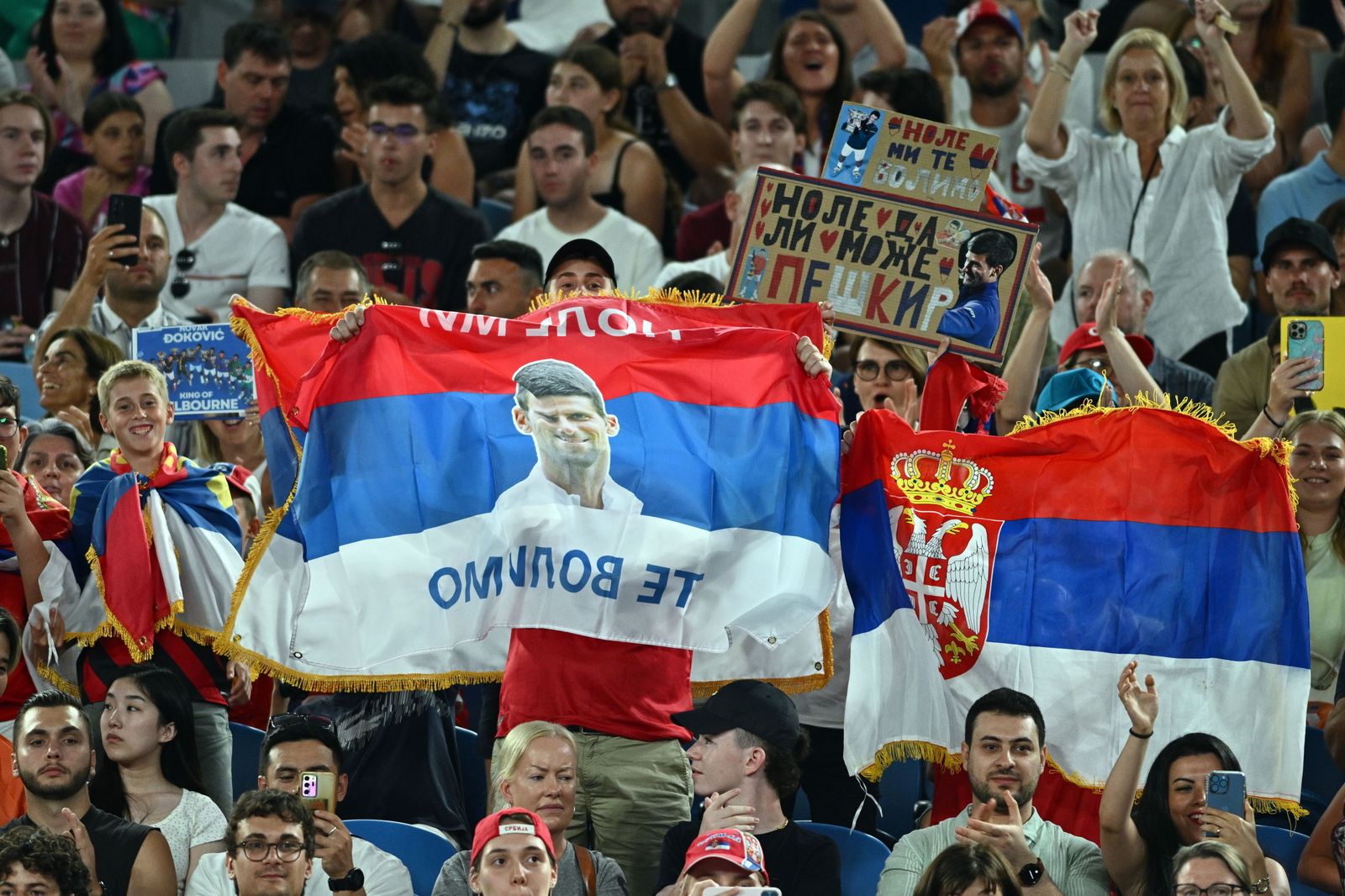 El duelo entre Carballés y Djokovic en imágenes