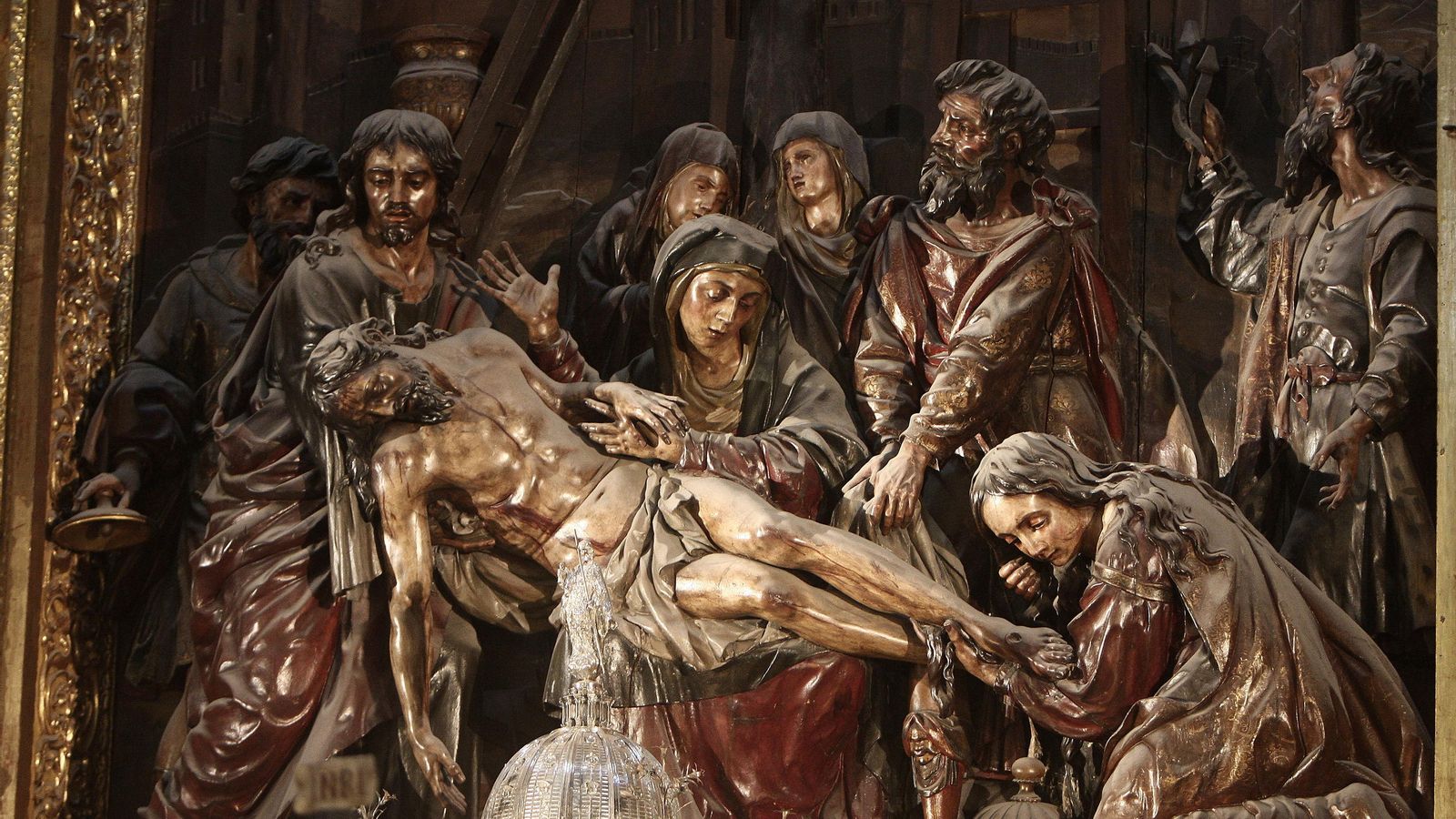 El bello retablo de los Vizcaínos.