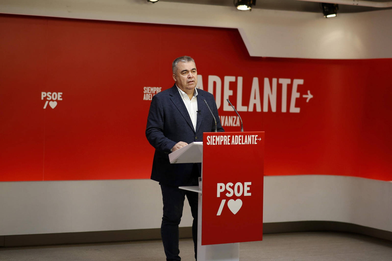 El número tres del PSOE, Santos Cerdán, valora el resultado de la consulta a la militancia.