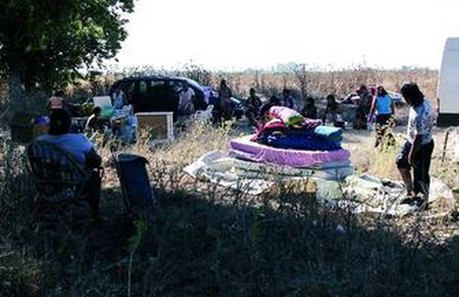 El asentamiento chabolista en los terrenos de El Copero.