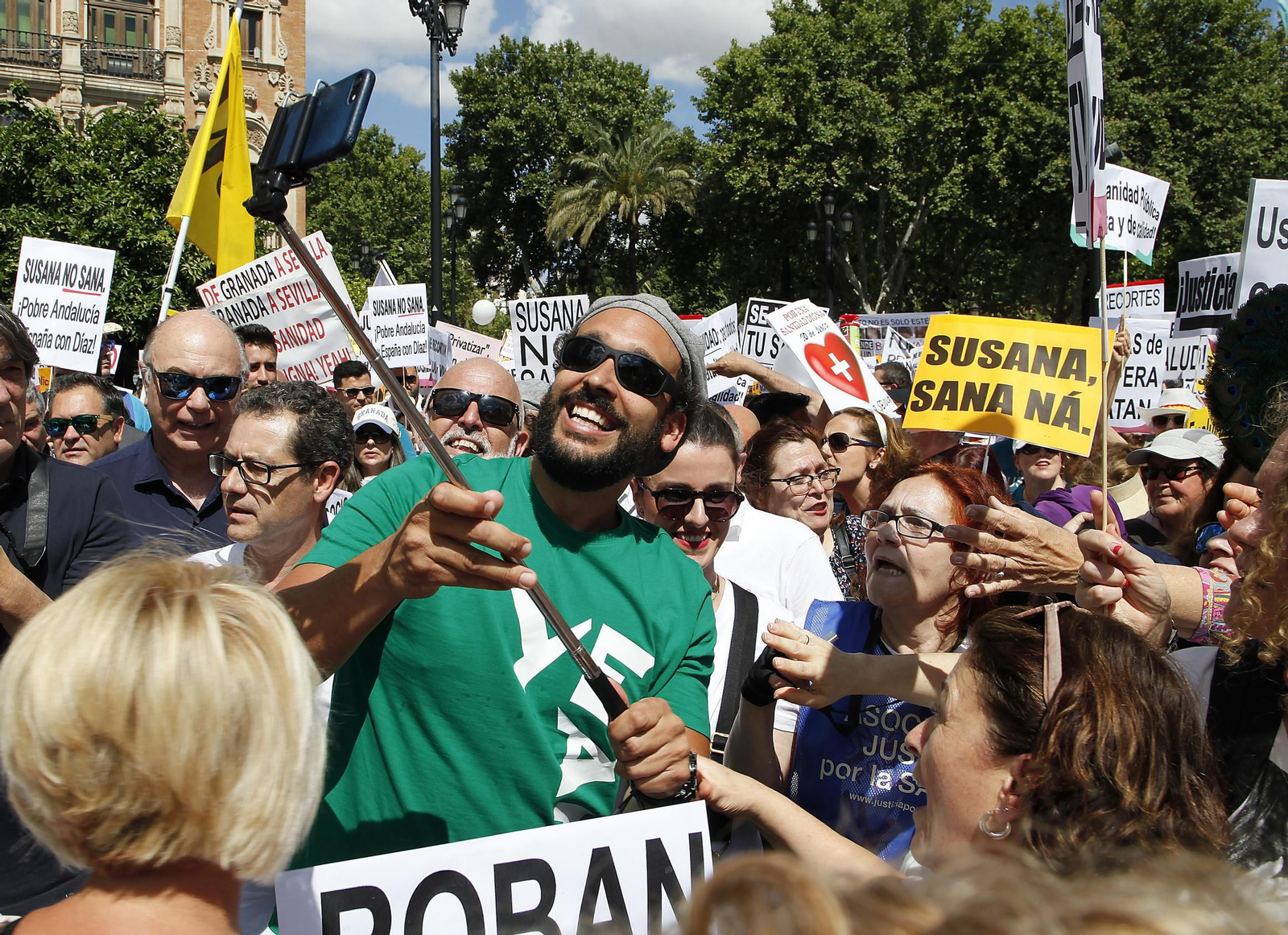 La manifestación contra los recortes en la Sanidad pública