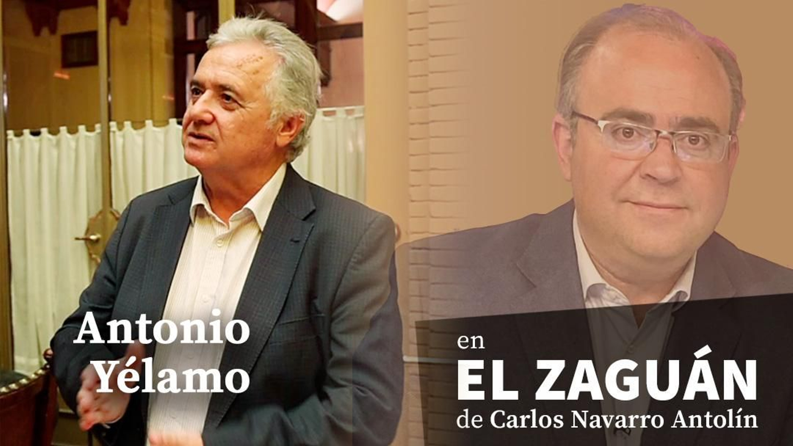 Antonio Yélamo en el zaguán de Carlos Navarro Antolín