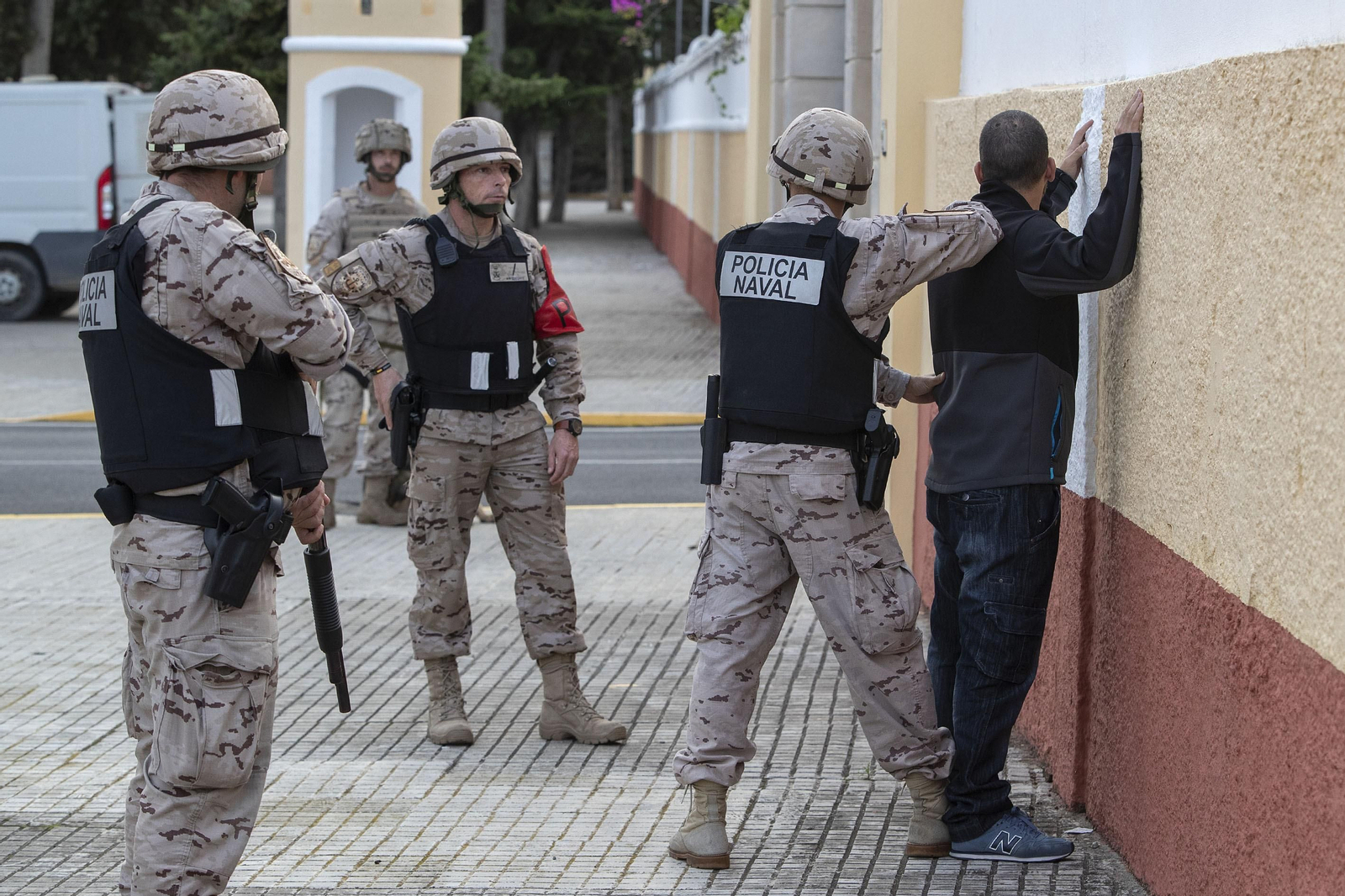 Ejercicios de la Fuerza de Protección de la Armada en San Fernando