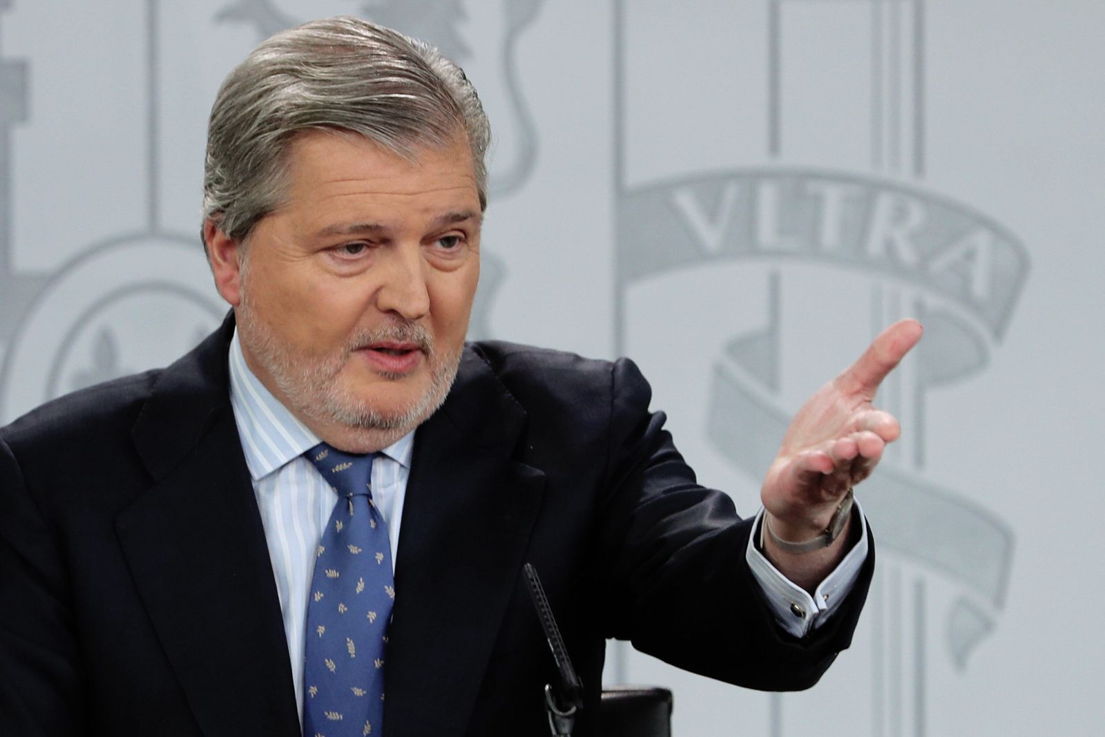 Íñigo Méndez de Vigo, en rueda de prensa.