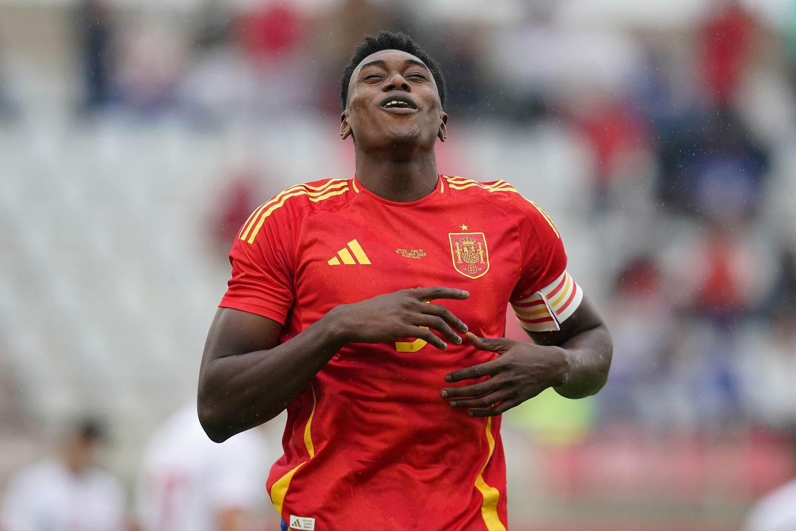 Roberto, debut y gol con España sub 21