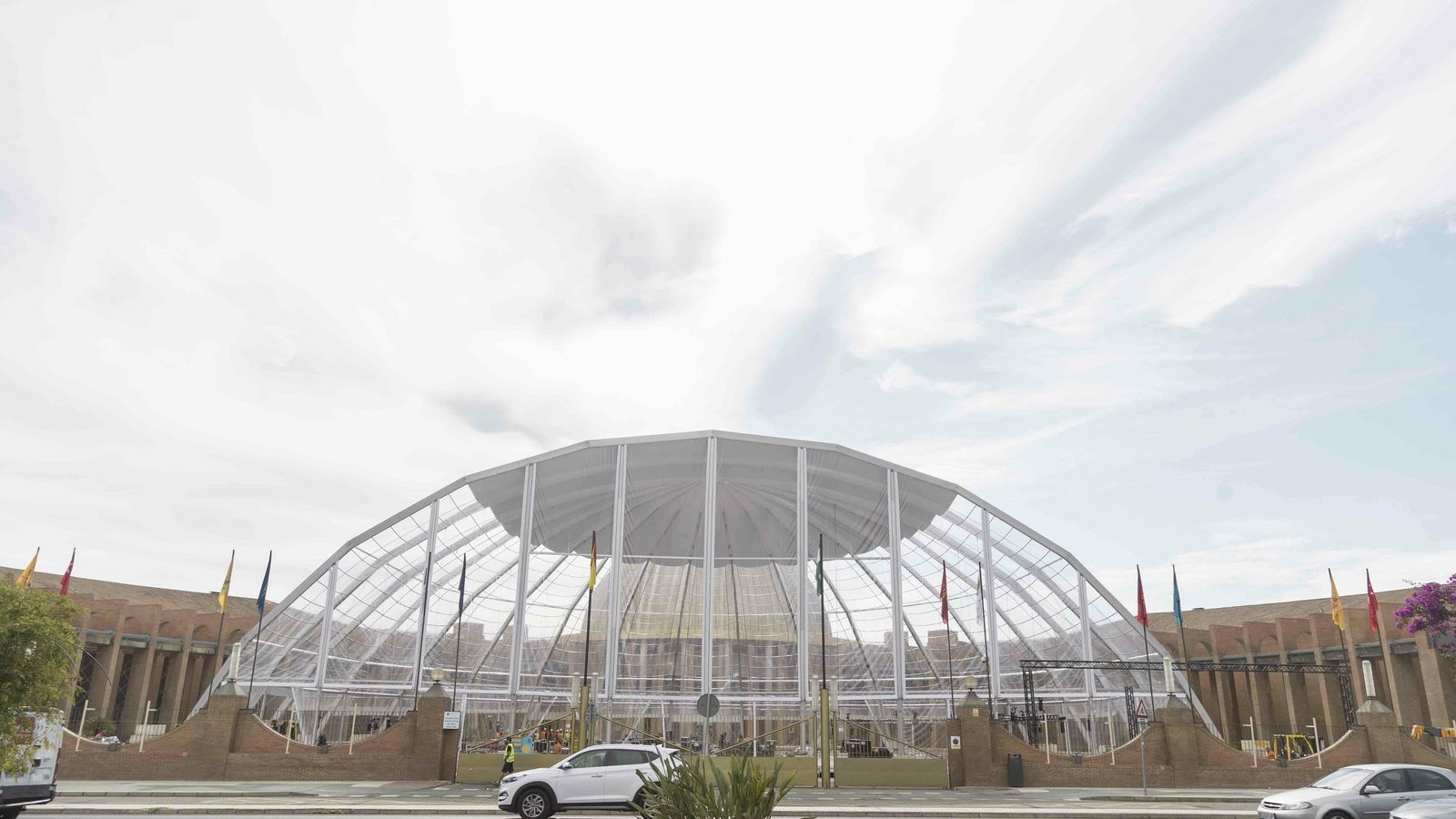 Los preparativos de la MTV Sevilla en Fibes