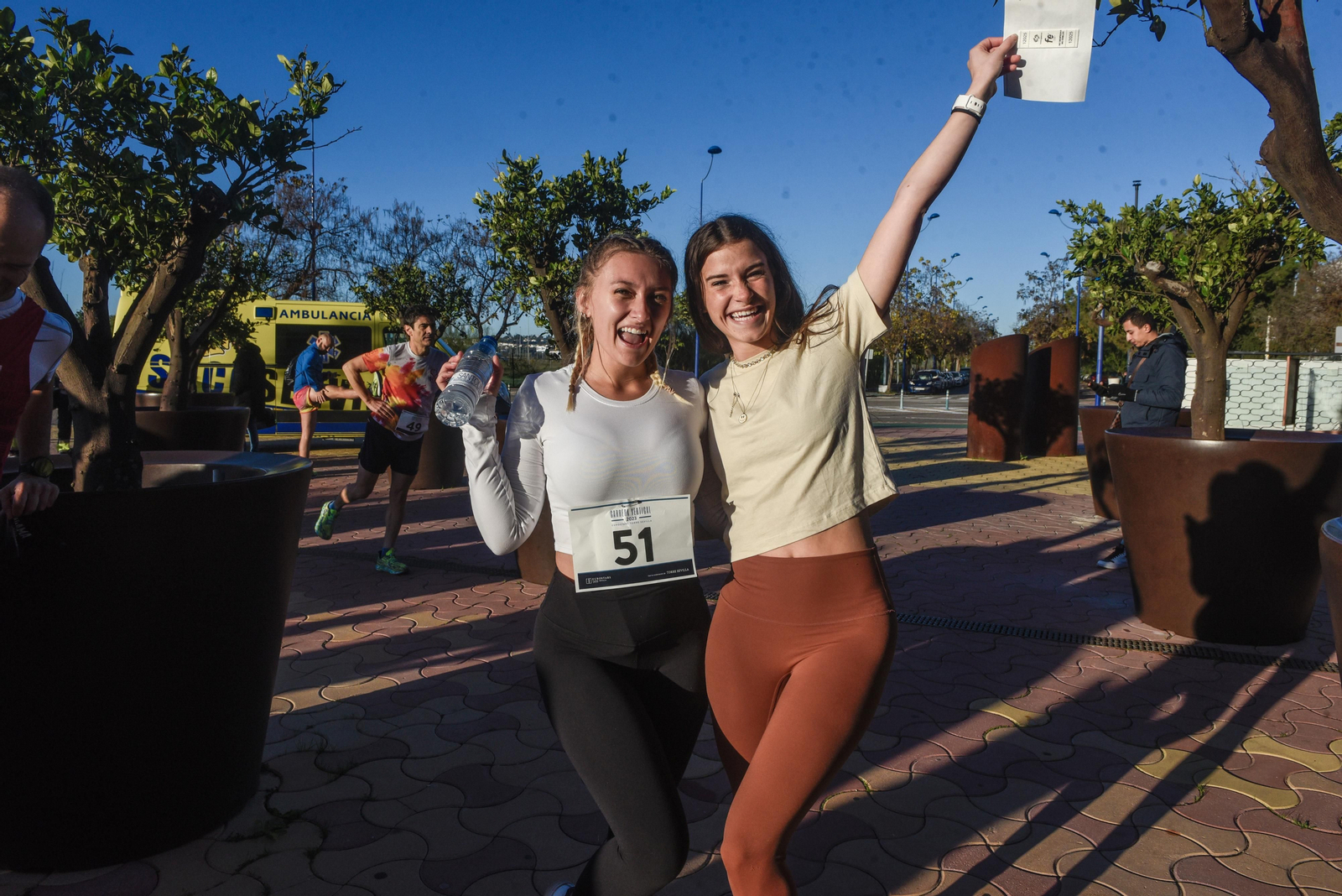 Imágenes de la I Carrera Vertical Eurostars Torre Sevilla