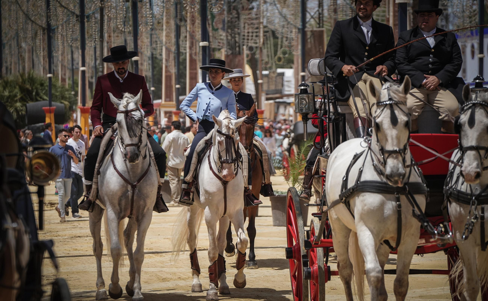 Imágenes del ambiente el domingo en la Feria de Jerez 2024