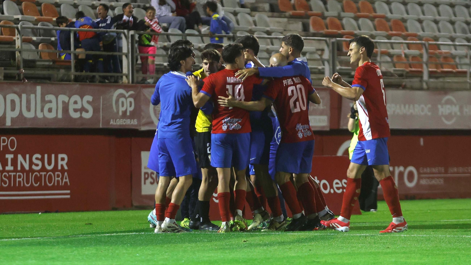 Los algeciristas, el último partido ante el Betis Deportivo.