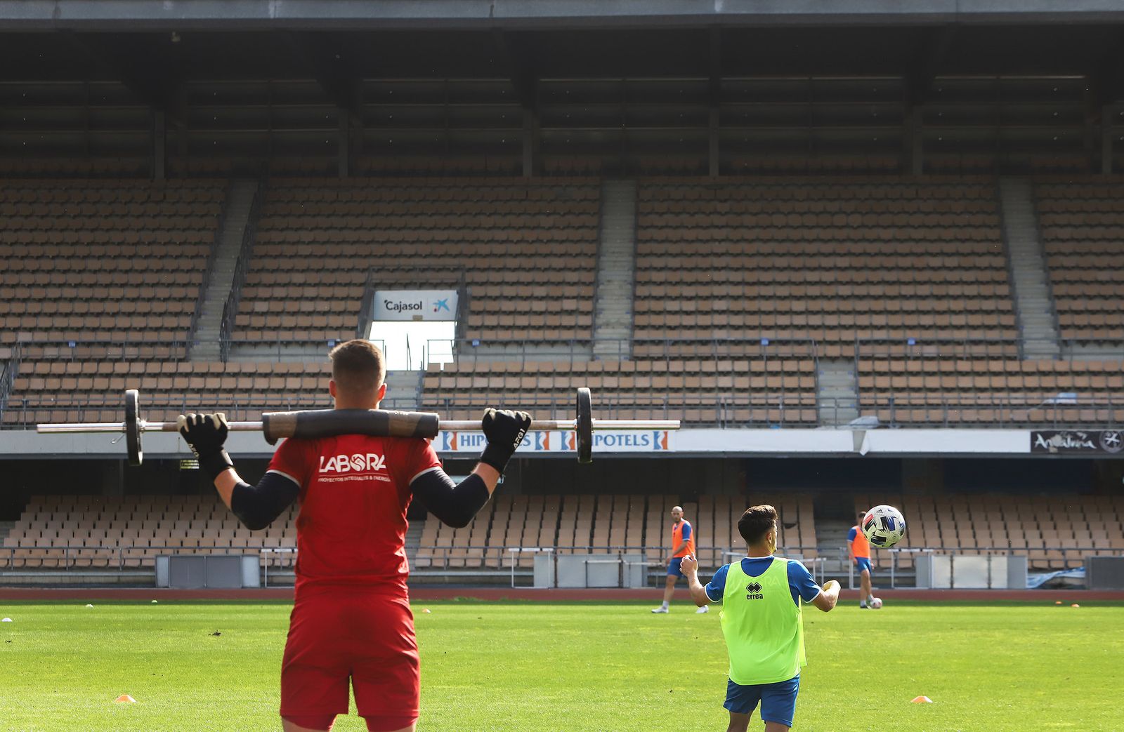 Entrenamiento del Xerez DFC en Chapín.