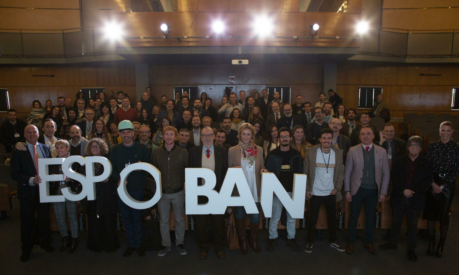 Participantes en la clausura de Espoban, en el Foro Iberoamericano de La Rábida.