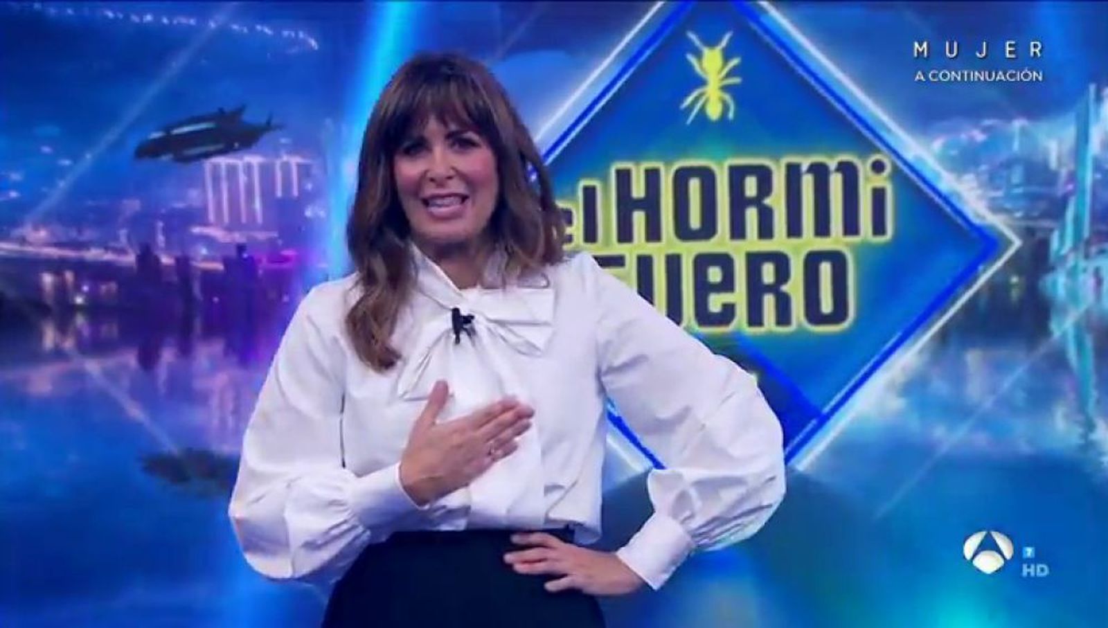 Nuria Roca en la presentación este lunes de 'El Hormiguero'