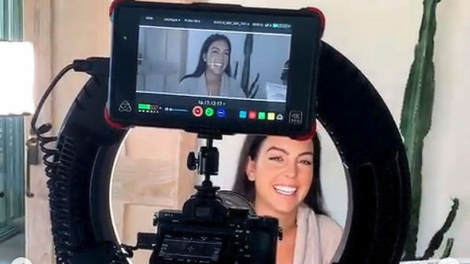 Georgina Rodríguez, tras las cámaras.