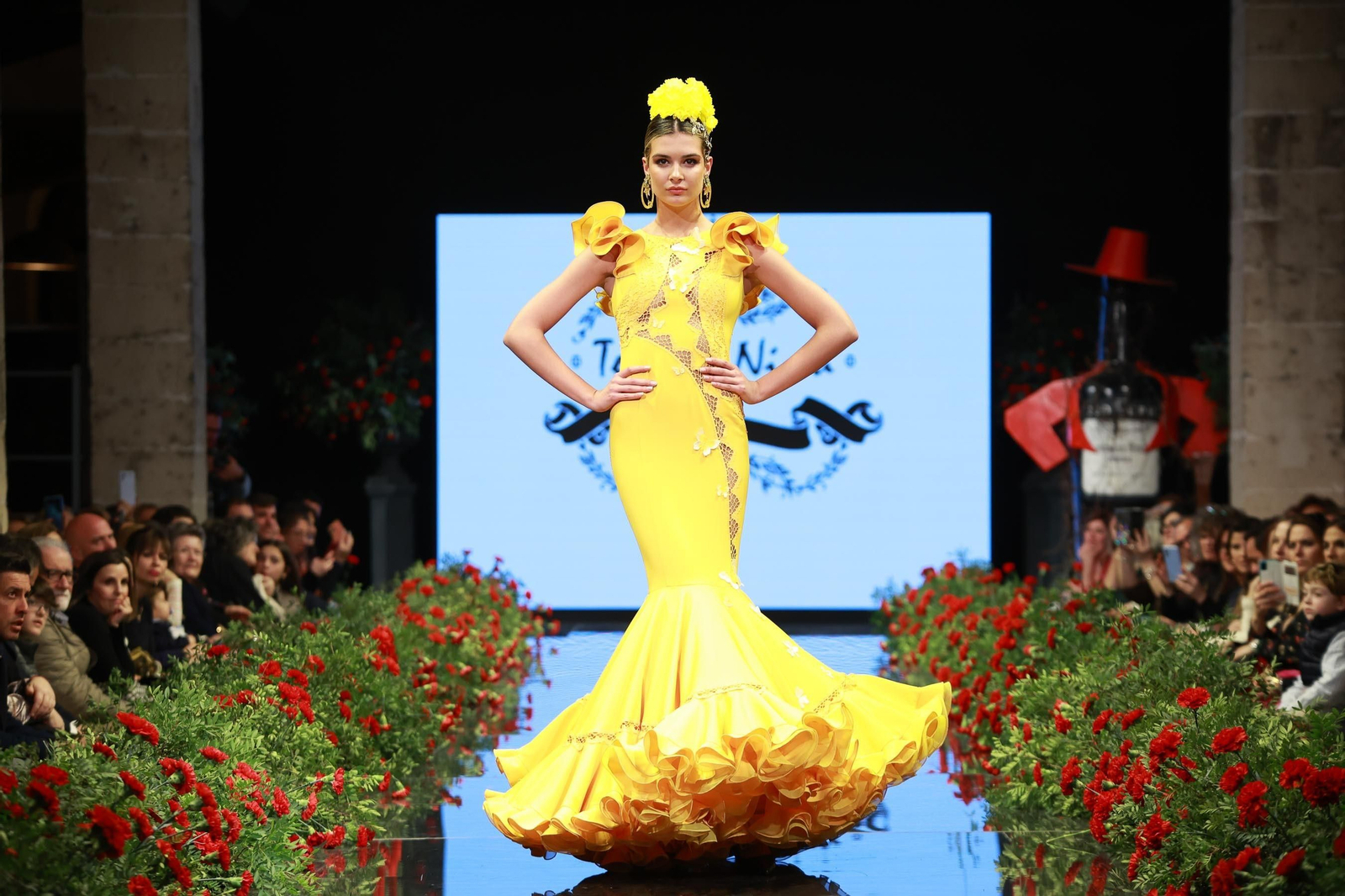 Desfile de Teresa Ninú - Atelier Nuria Chaparro en la Pasarela Flamenca Jerez Tío Pepe 2023