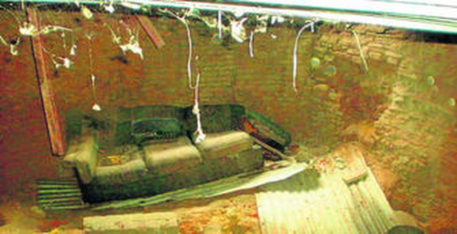 Aspecto chabolista que presenta el horno romano (siglos I a IV d.C.) del Puente de Melchor.