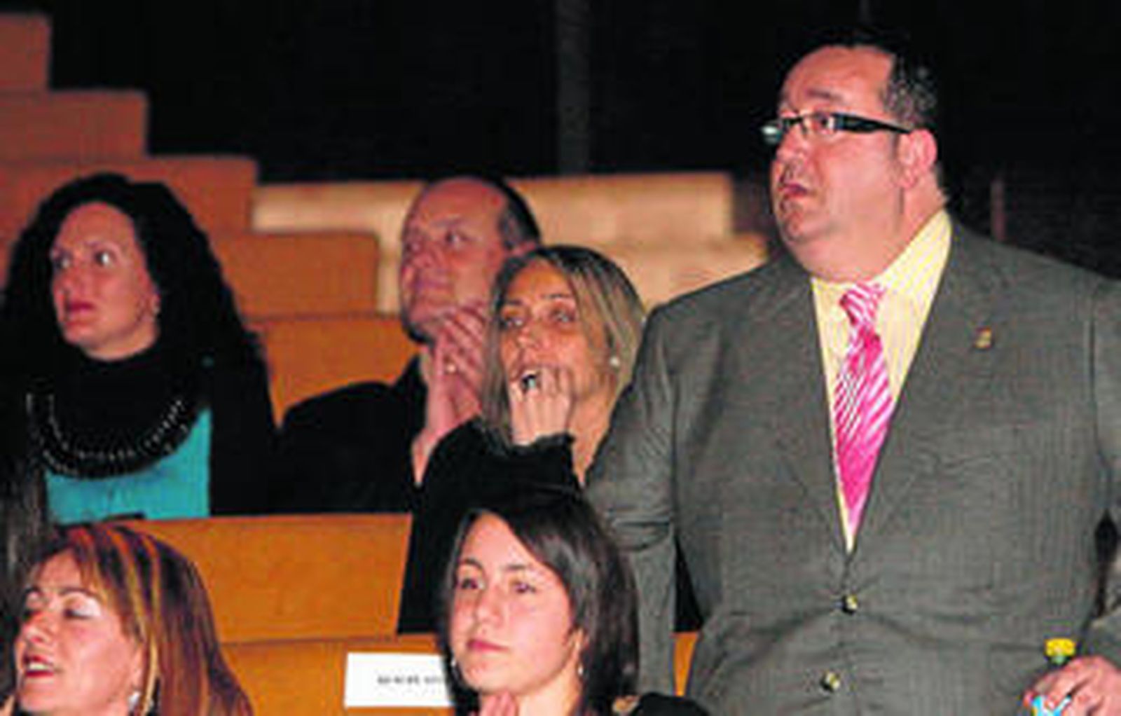 Rubí, concejal de Deportes del Ayuntamiento de Roquetas, durante la Gala del Deporte roquetero.