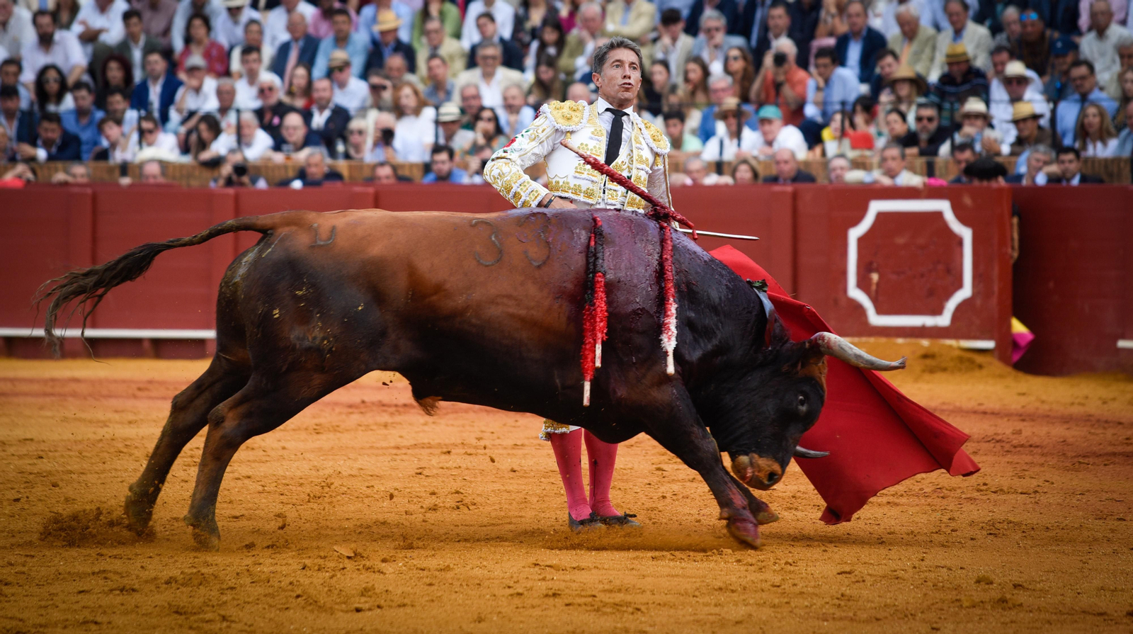 Las imágenes de la corrida de toros de El Fandi, Manuel Escribano y Esaú Fernández