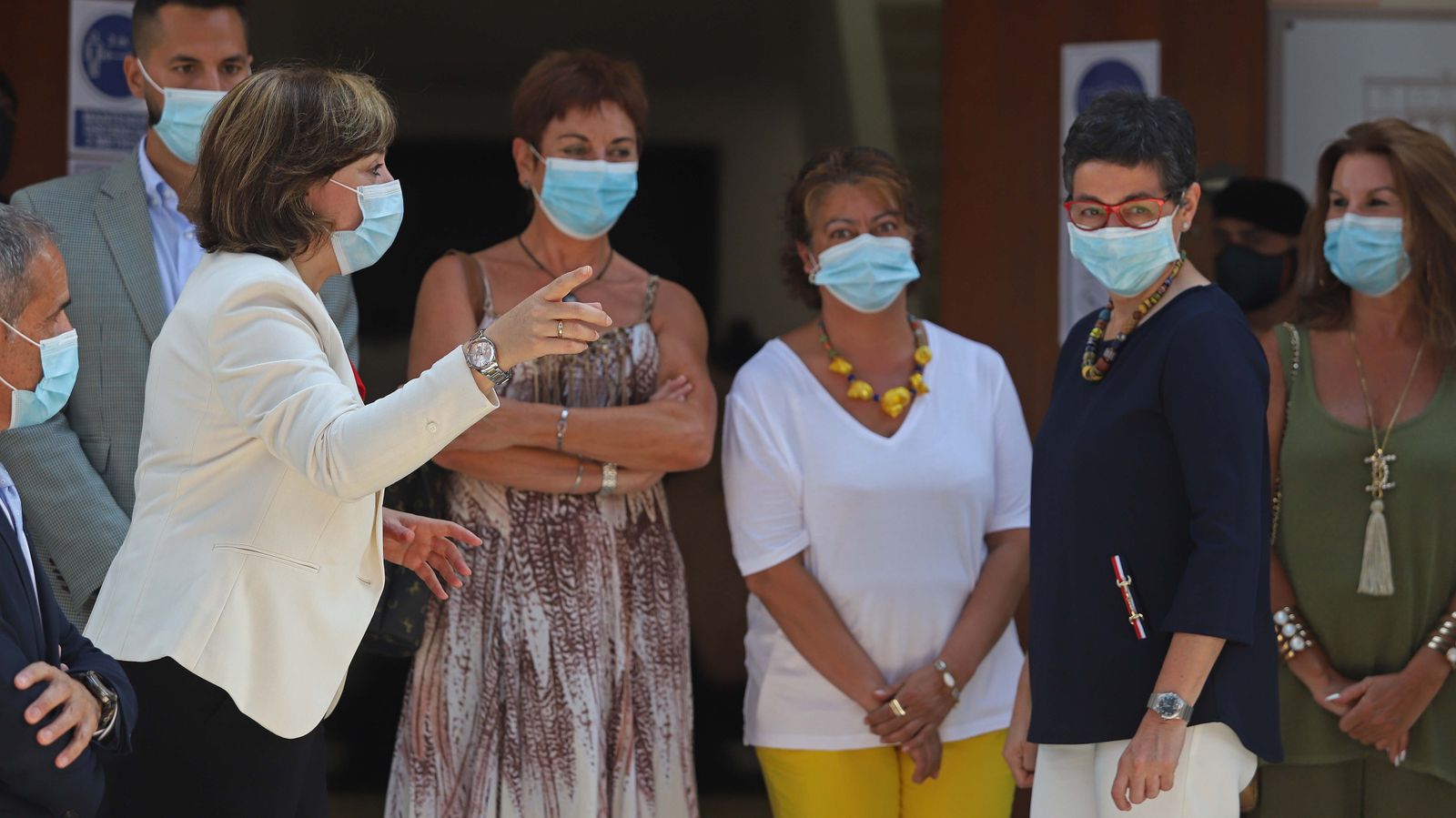 Visita de Arancha González Laya a La Línea y la Verja de Gibraltar