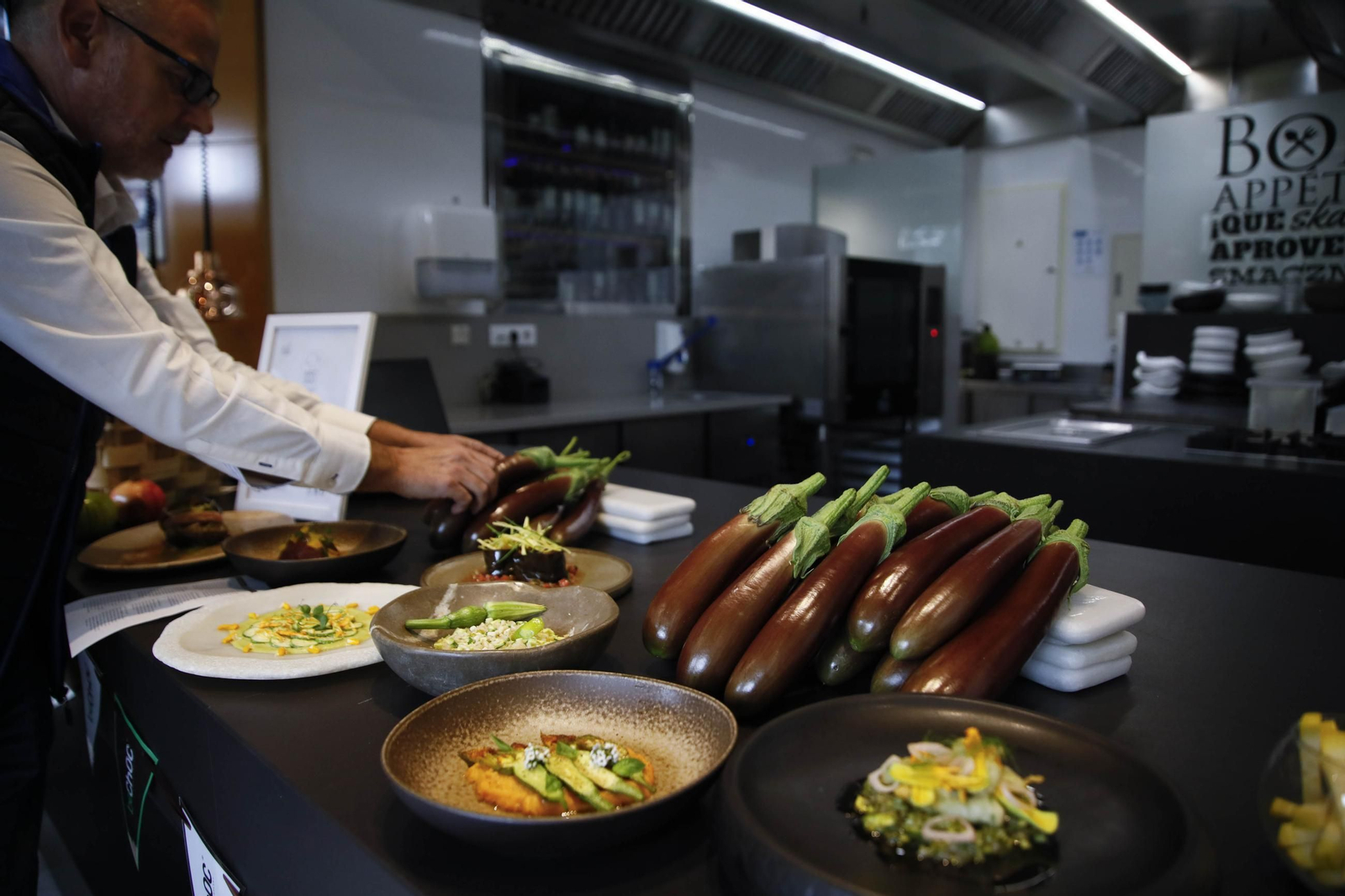 Las imágenes de una nueva variedad de berenjena en Almería