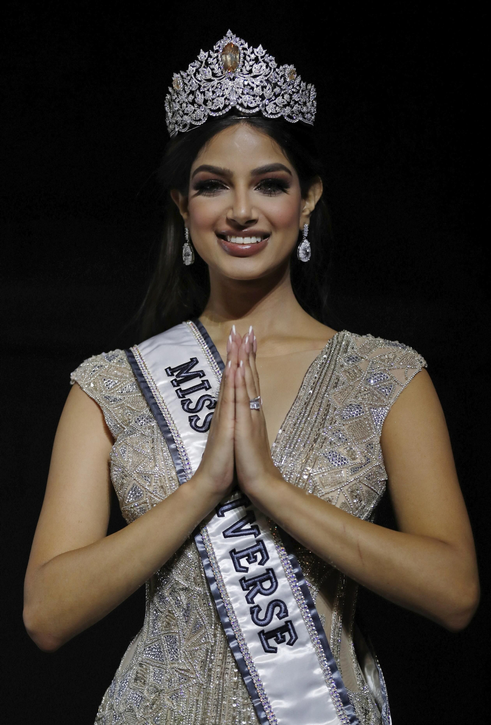 Harnaaz Sandhu, con la corona de 'Miss Universo'. Harnaaz Sandhu, con la corona de 'Miss Universo'.