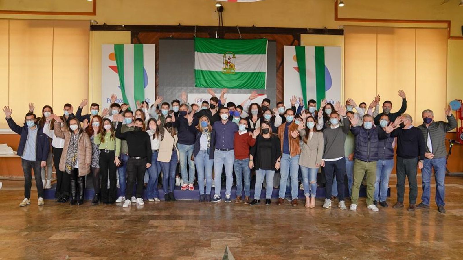 Participantes en el acto de Nuevas Generaciones con motivo del 28-F.