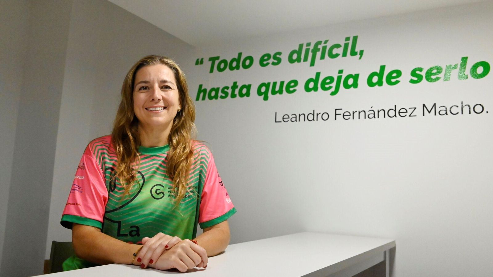 Marta Aguilar, en la sede de la AECC de Córdoba.