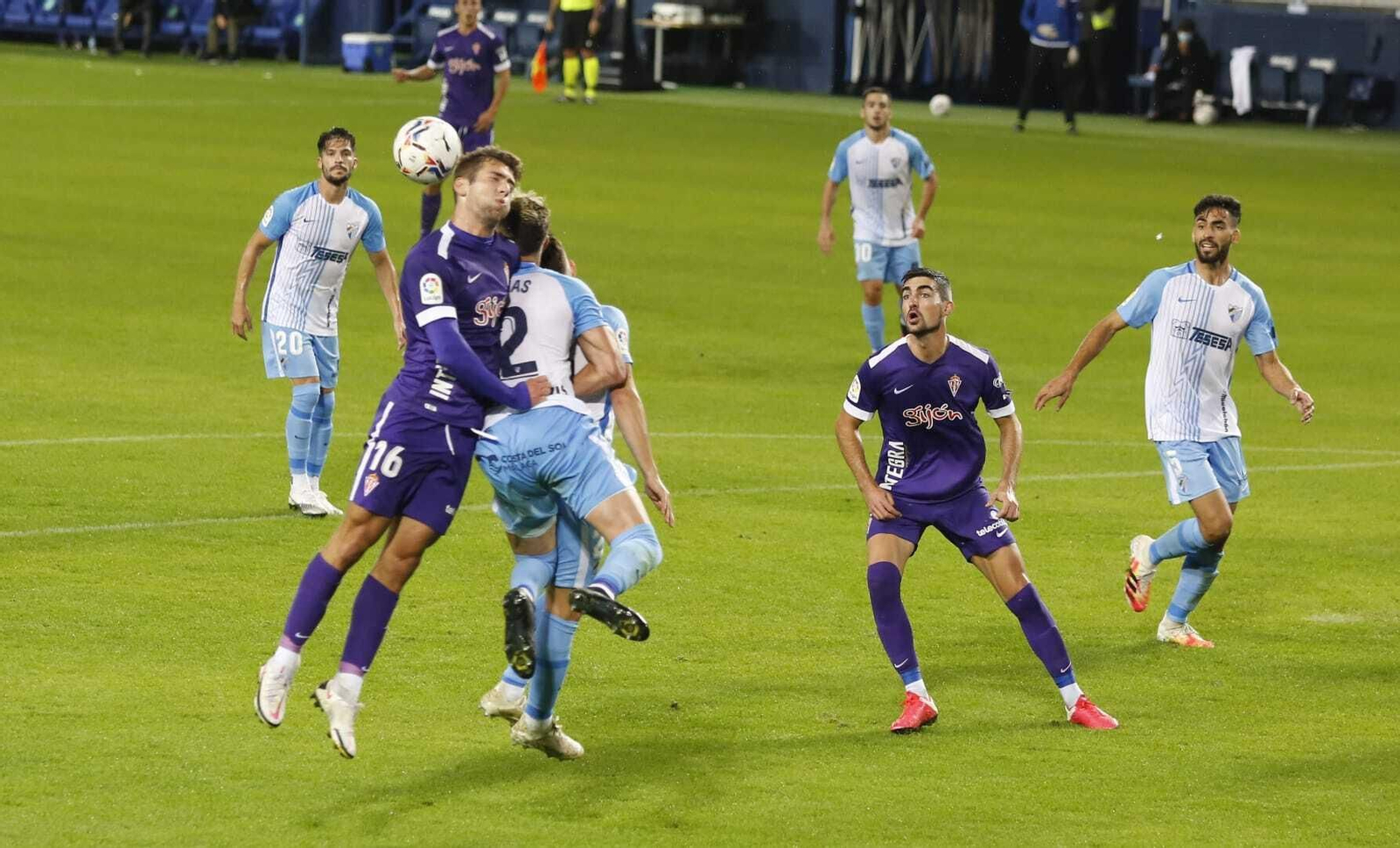 Las fotos del Málaga - Sporting de Gijón