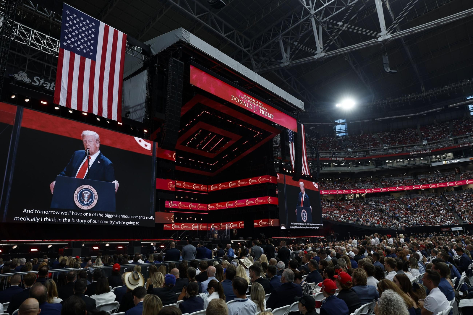 Las fotos de la despedida de los republicanos a Charlie Kirk