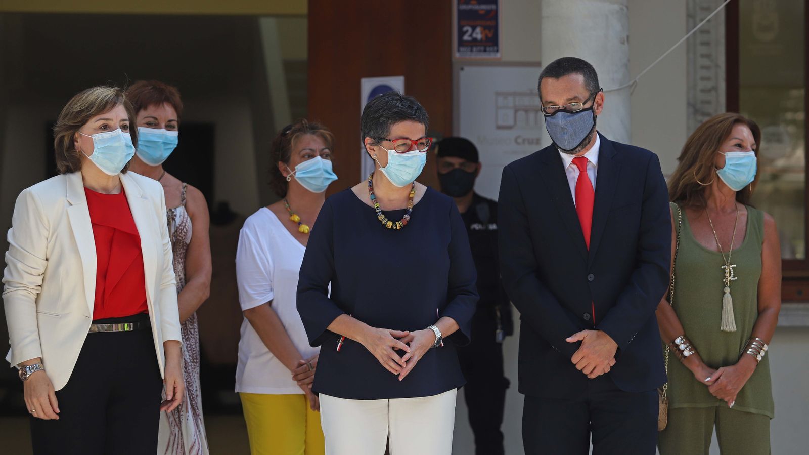 Visita de Arancha González Laya a La Línea y la Verja de Gibraltar