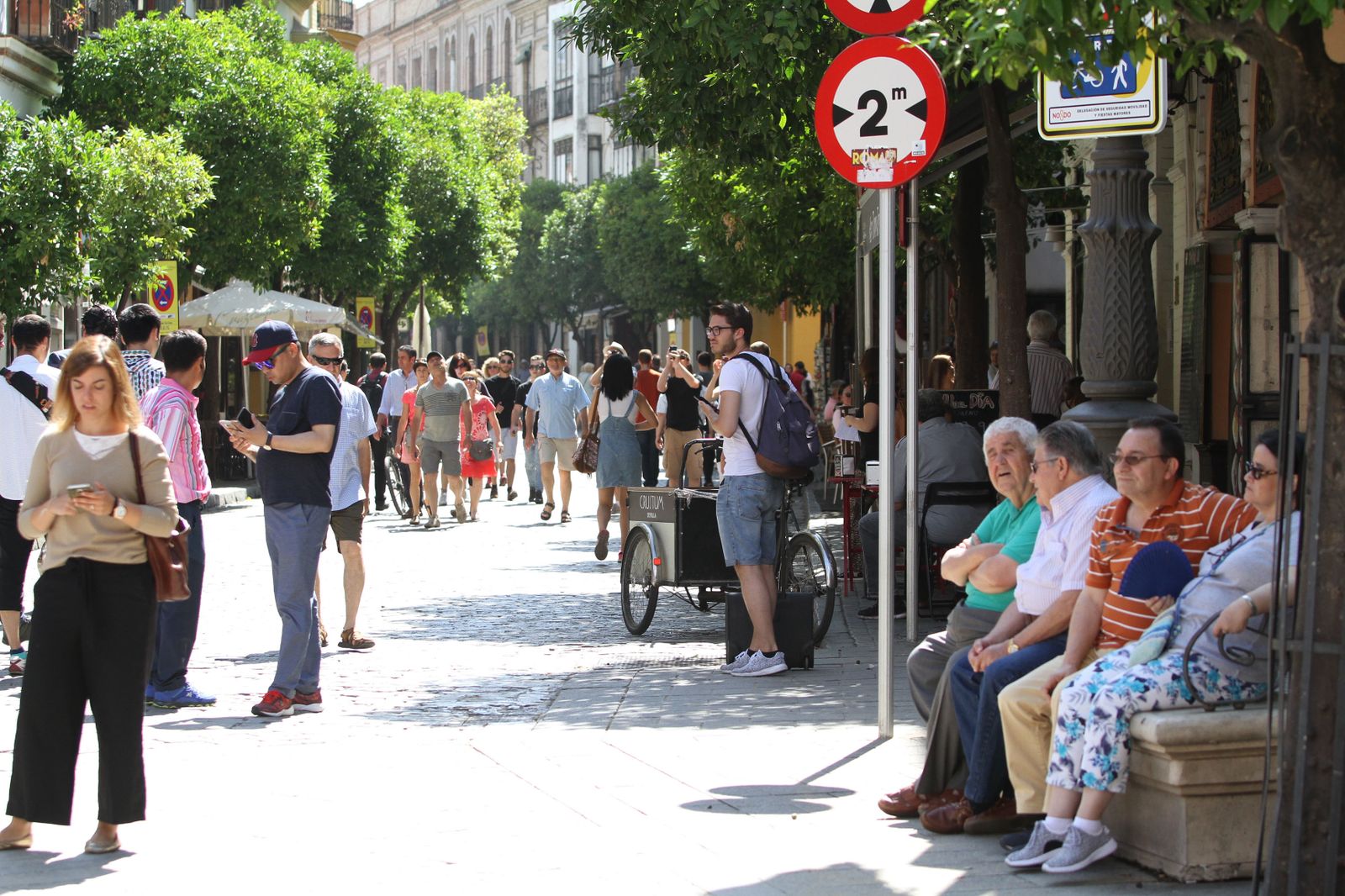 La prueba peatonal de Mateos Gago, en imágenes