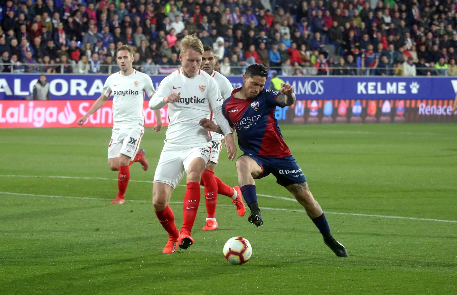 El Huesca-Sevilla, en imágenes