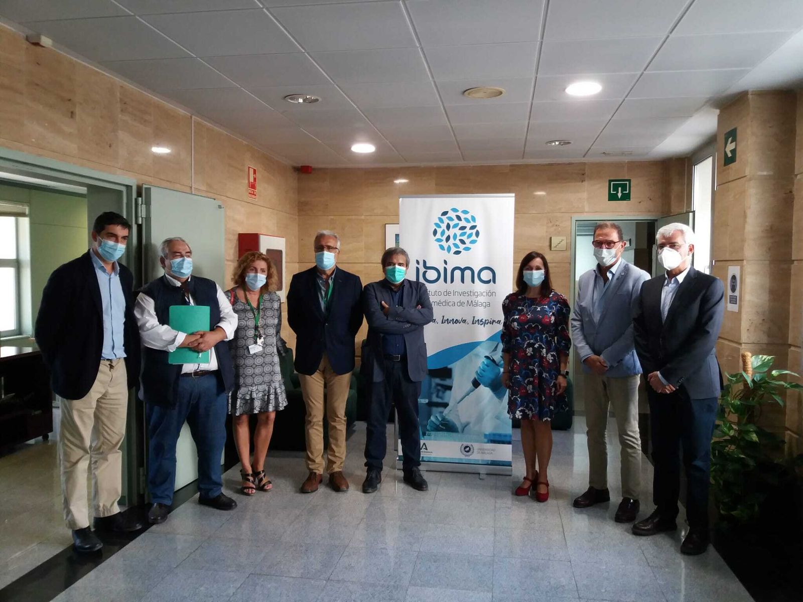 Las máximas autoridades sanitarias de Málaga, en la presentación de la Memoria del Ibima.