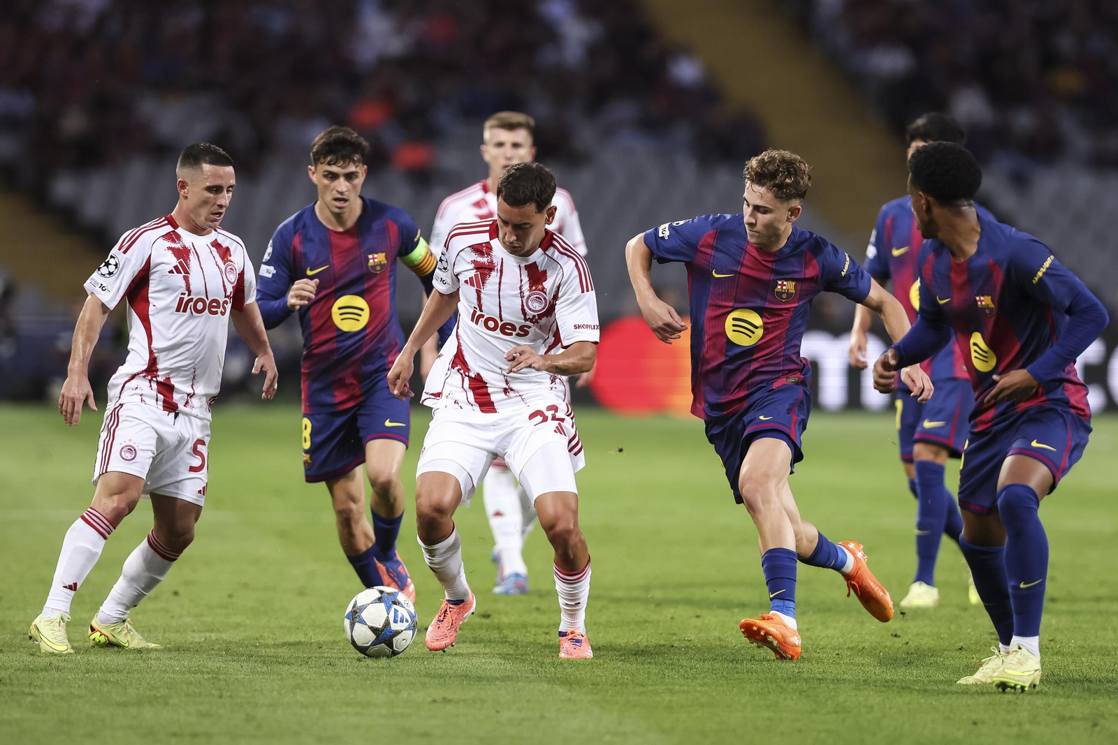 Las fotos del Barcelona-Olympiacos