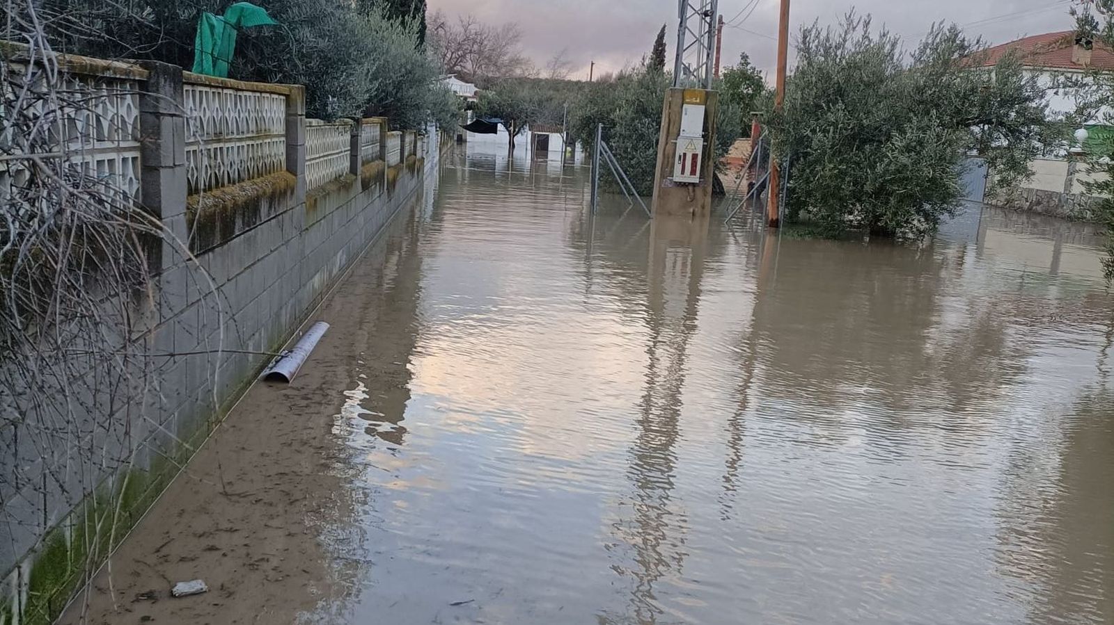 Inundación en Fuente Realejo.