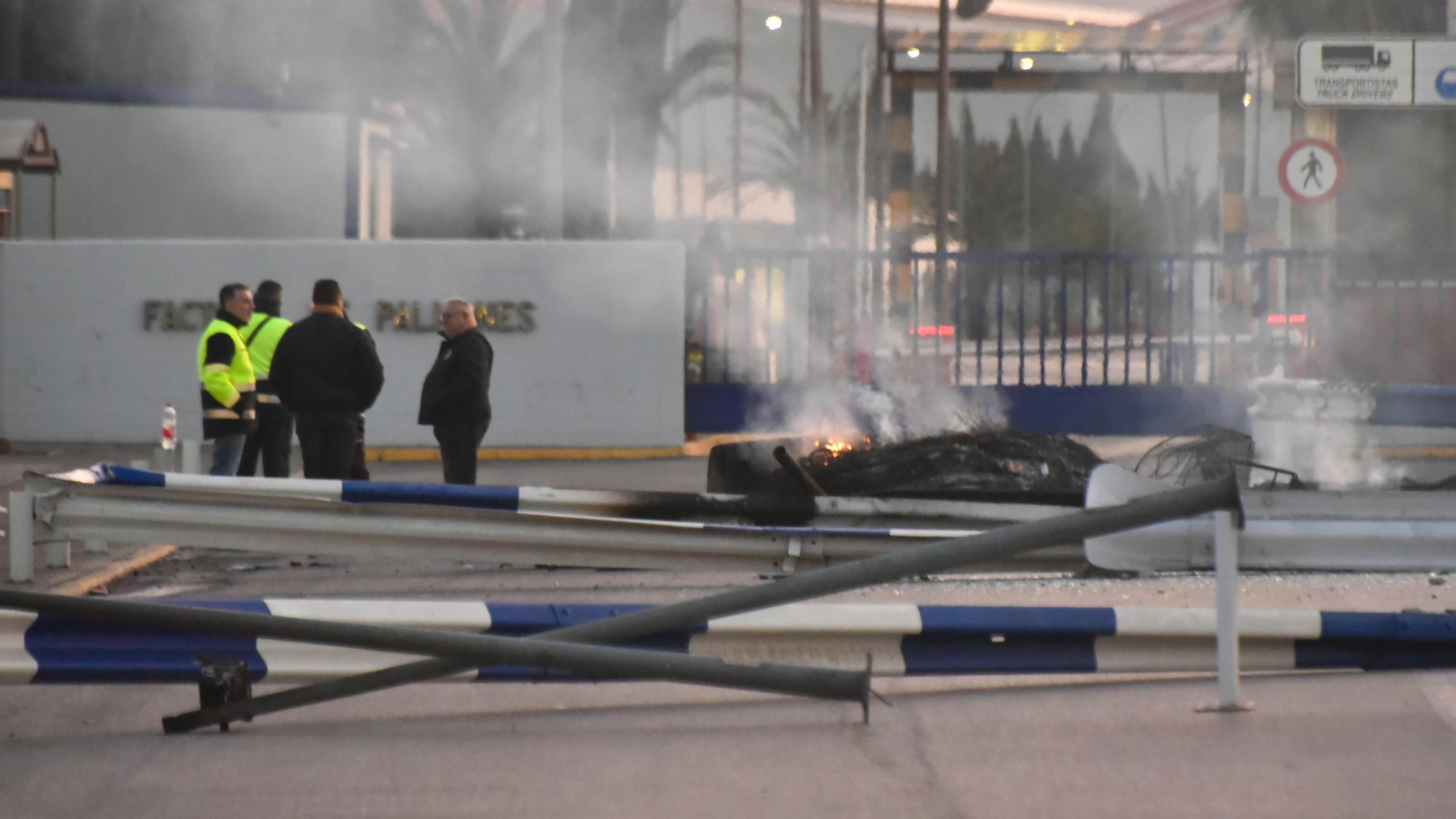 Imágenes de la tercera jornada de huelga en Acerinox