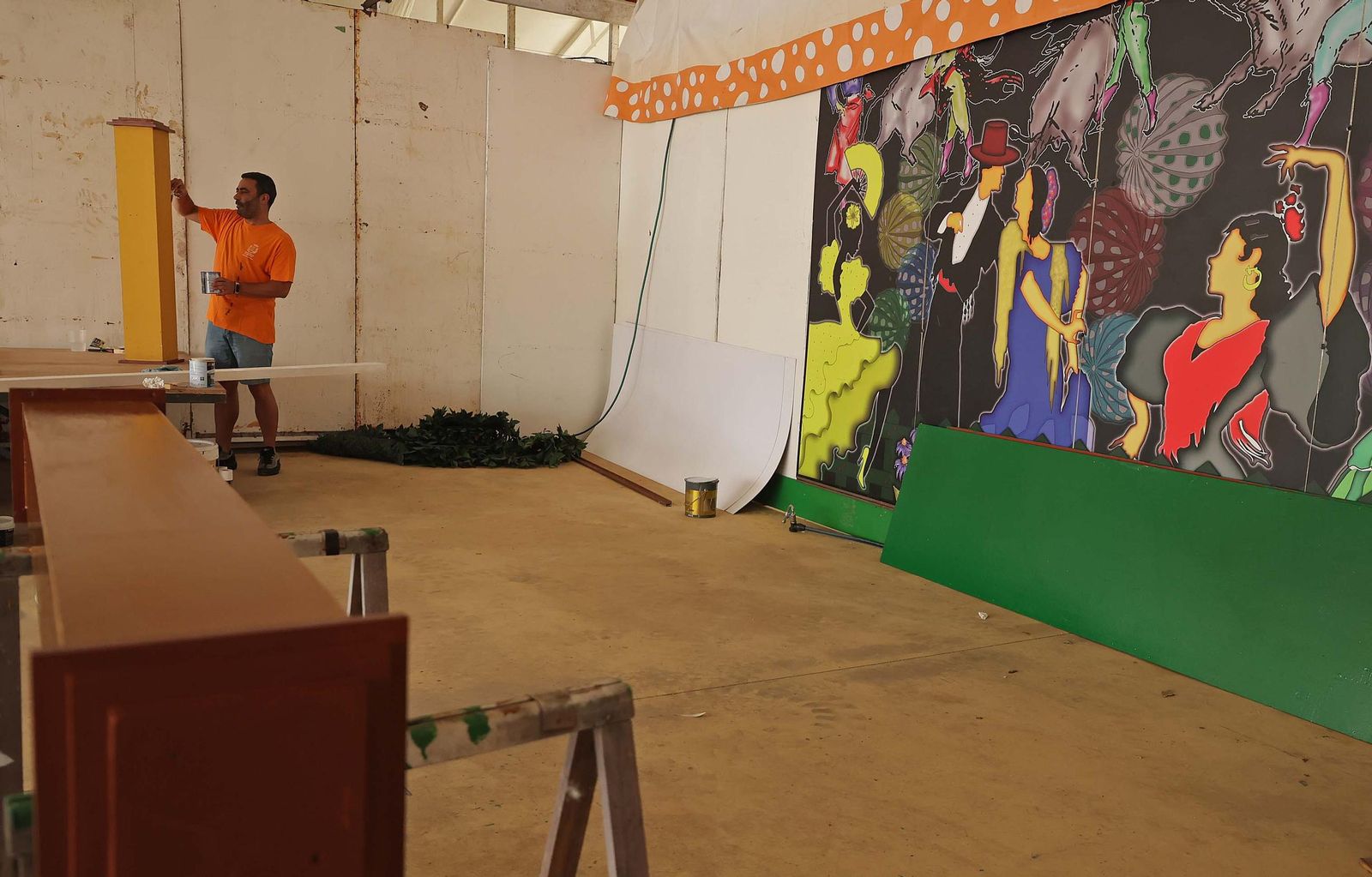 Fotos del montaje de la Feria Real de Algeciras 2025