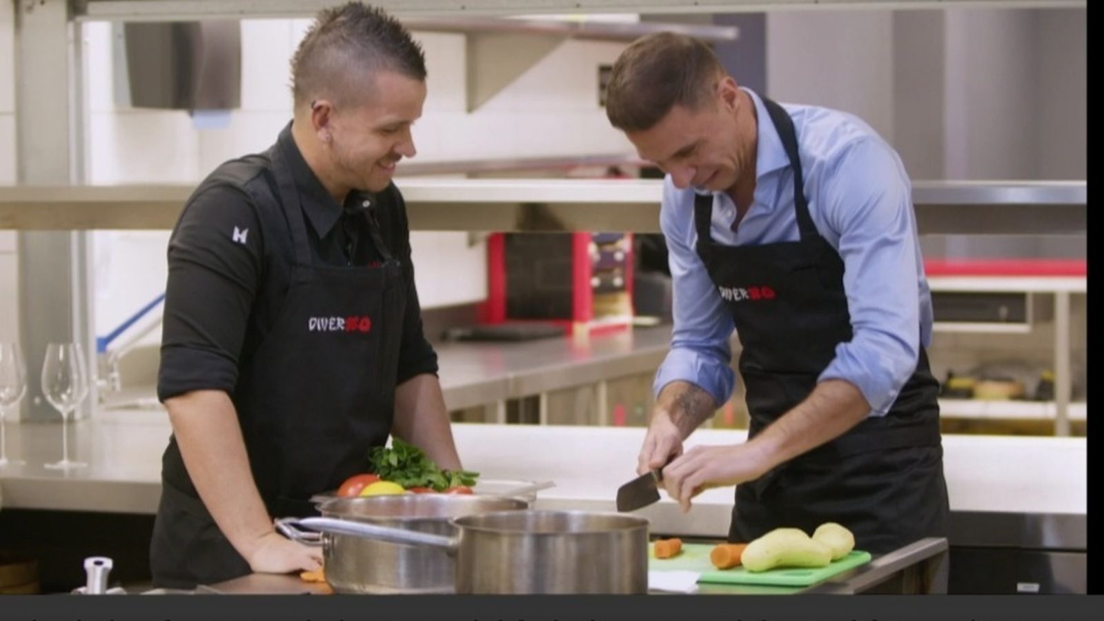 Joaquín en su programa debut con Dabiz Muñoz