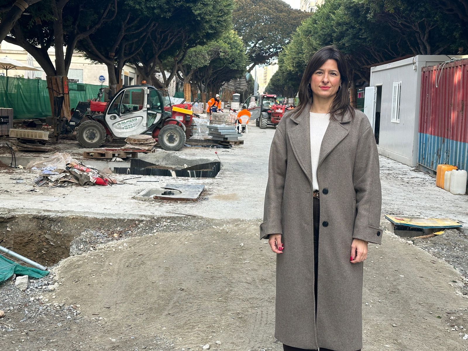 Fátima Herrera, en el Paseo de Almería.