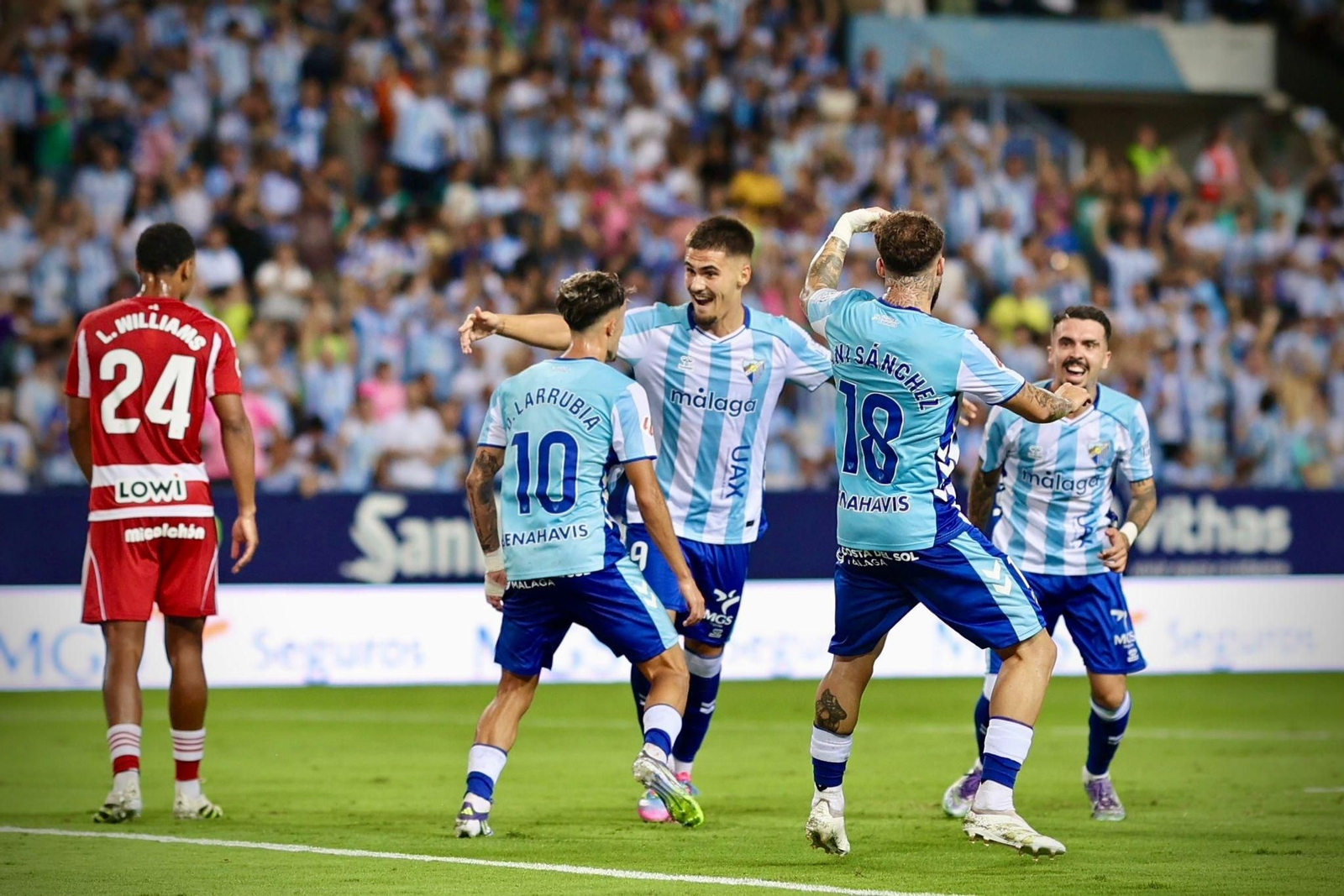 Las mejores imágenes del Málaga CF-Granada CF